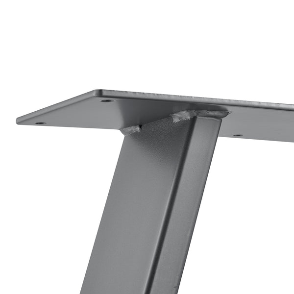 Set de 2 Pieds de Table Métal Noir ou Gris Acier Plusieurs Tailles [en.casa]