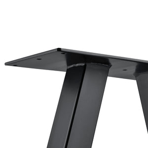 Set de 2 Pieds de Table Métal Noir ou Gris Acier Plusieurs Tailles [en.casa]