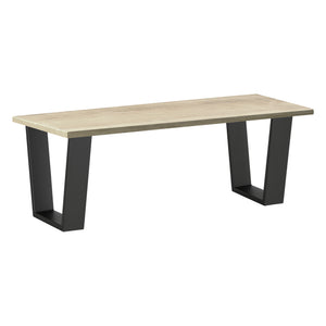 Set de 2 Pieds de Table DIY avec Embouts de Protection Noir Mat [en.casa]