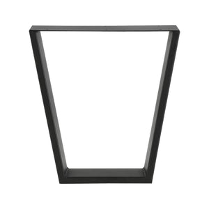 Set de 2 Pieds de Table DIY avec Embouts de Protection Noir Mat [en.casa]
