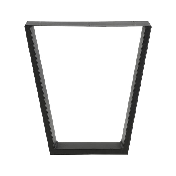 Set de 2 Pieds de Table DIY avec Embouts de Protection Noir Mat [en.casa]