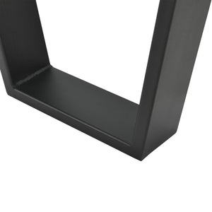 Set de 2 Pieds de Table DIY avec Embouts de Protection Noir Mat [en.casa]