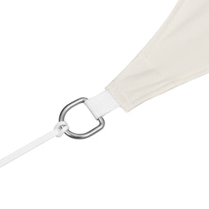 [en.casa] Voile d'Ombrage Toile d'Ombrage Toile de Protection Polyester Polyuréthane Quadrilatéral Beige 3x5 m