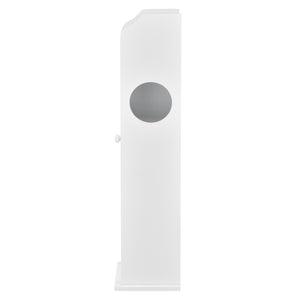 [en.casa] Meuble de Salle de Bain Armoire de Salle de Bain Rangement de Salle de Bain MDF Laqué Blanc 78 x 20 x 18 cm