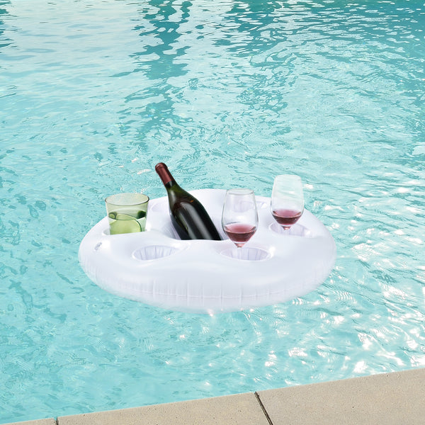 Set de 5 porte-boissons gonflables pour la piscine casa.pro