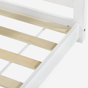 Lit D'enfant Design Maison Vardø Pin 90 X 200 Cm Blanc Mat [en.casa]