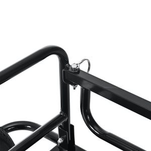 Remorque Vélo de Transport 130 x 72 x 49 cm Capacité max. 40 kg Noir [pro.tec]