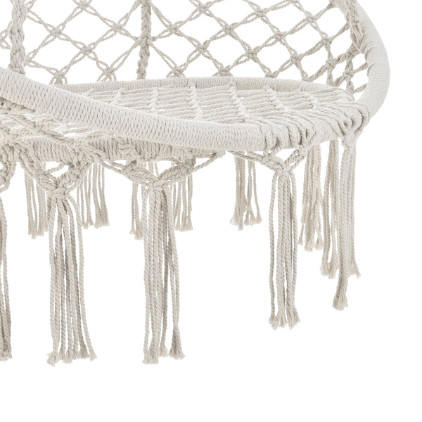 Fauteuil suspendu Tampico Max. 100 kg pour intérieur et extérieur Crème casa.pro