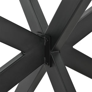 Structure de table Oberau 150x78x71 cm Noir [en.casa]