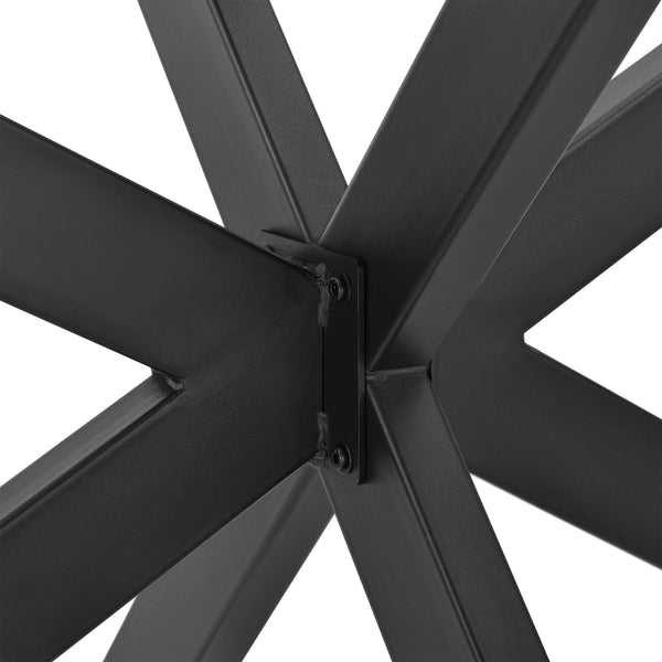 Structure de table Oberau 150x78x71 cm Noir [en.casa]