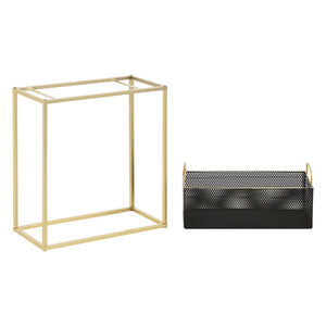 Lot de 2 Supports de Plante Jurbise Laiton Noir [en.casa]