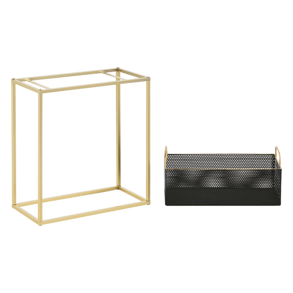 Lot de 2 Supports de Plante Jurbise Laiton Noir [en.casa]