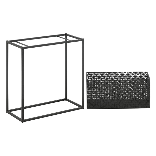 Porte-plantes Honnelles lot de 2 noir en.casa