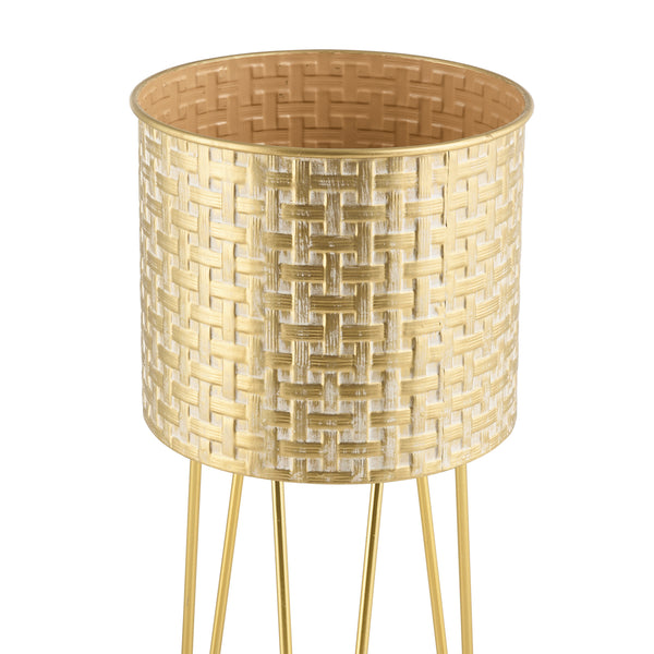 Porte-fleurs Kalmthout lot de 3 couleur laiton en.casa