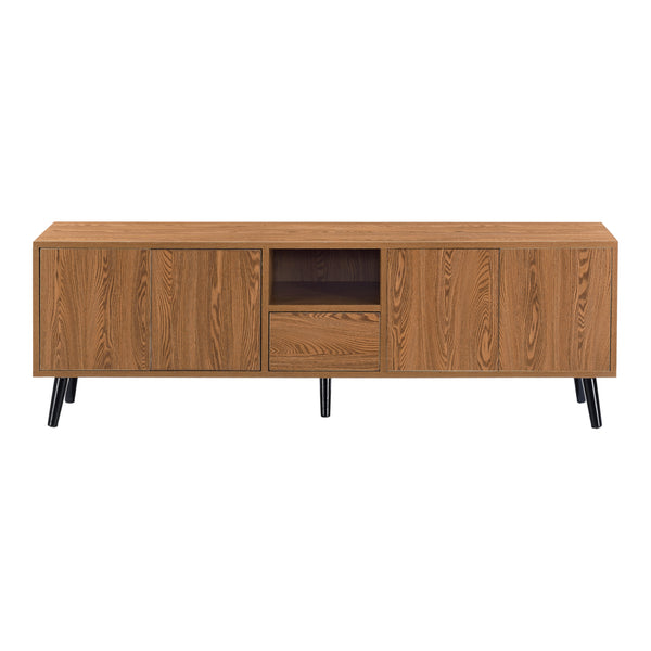 Table TV Hedemora 140x30x45,5 cm Ton bois foncé en.casa