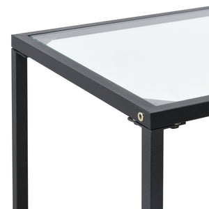 Console Perstorp 100x30x73cm Noir en.casa