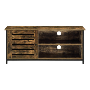 Meuble TV Engerdal 49 x 110 x 30 cm Effet Bois Foncé [en.casa]