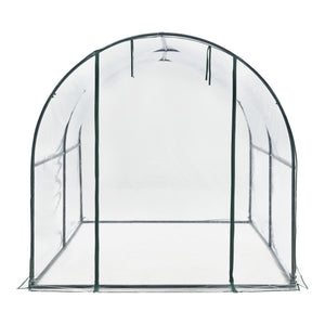Serre de jardin tunnel Grünwald en acier et PVC 200 x 300 x 190 cm [en.casa]