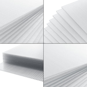 Plaques alvéolaires Otterlo lot de 14 Polycarbonate 10,25 m² [pro.tec]