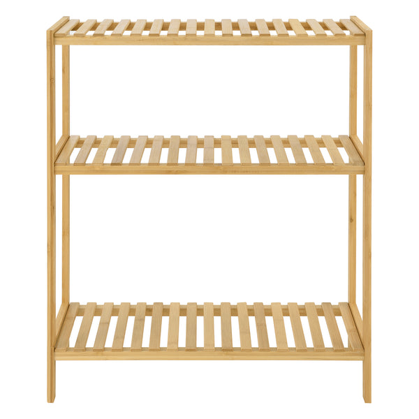 Étagère sur pied en bambou Nyköping 58 x 26 x 66 cm [en.casa]