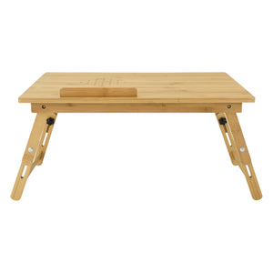 Table d'ordinateur portable en bambou Trysil 55x35x28cm [en.casa]