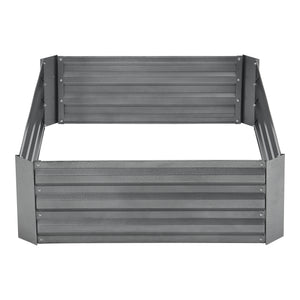 Plate-bande Roermond 120x90x30cm Acier Anthracite [en.casa]