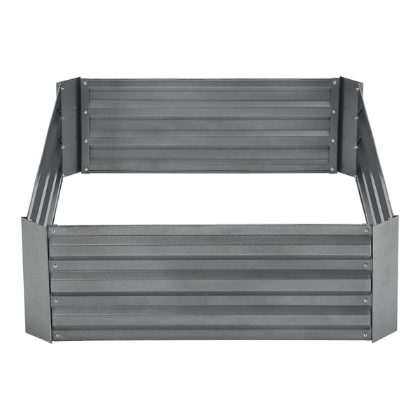 Plate-bande Roermond 120x90x30cm Acier Anthracite [en.casa]