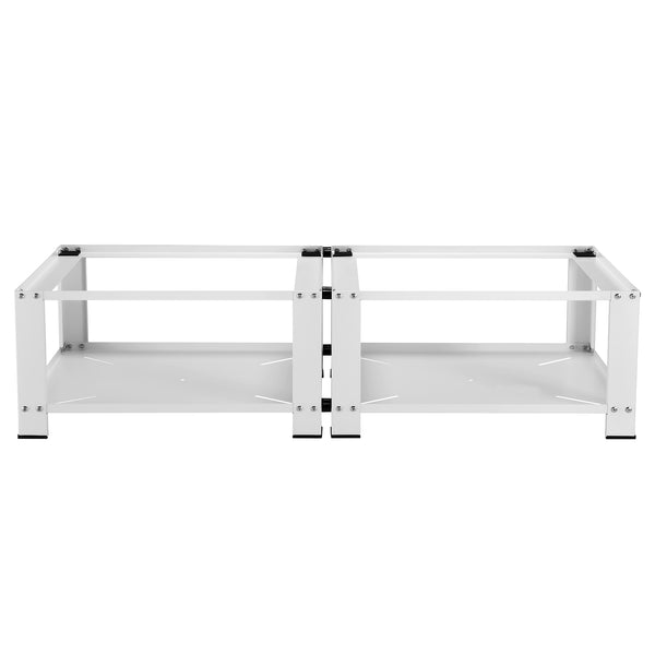 Double socle Cremlingen avec étagère pour lave-linges séche-linges 127 x 54 x 31 cm [en.casa]