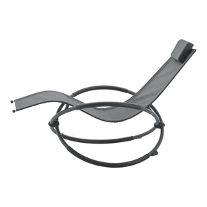 Chaise à bascule Pulsano 150 kg Gris foncé [en.casa]