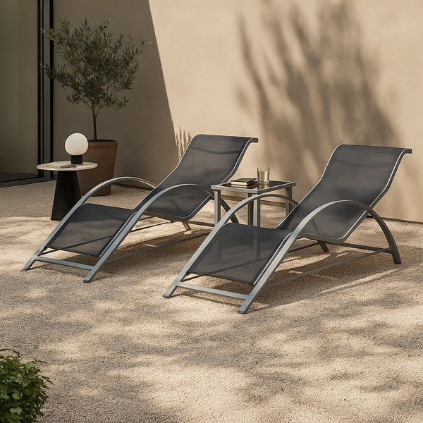 Ensemble de mobilier de jardin Binetto 3 pièces [en.casa]