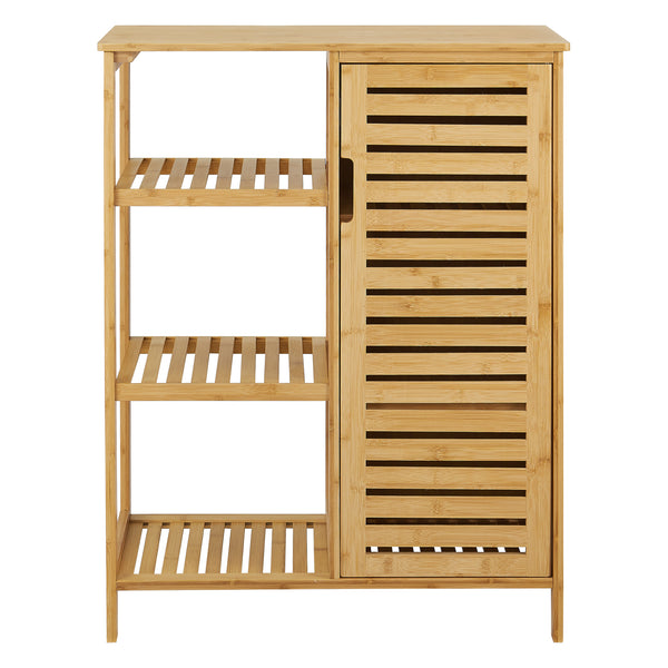 Armoire de salle de bain Vetlanda Bambou 87x66x33 cm [en.casa]