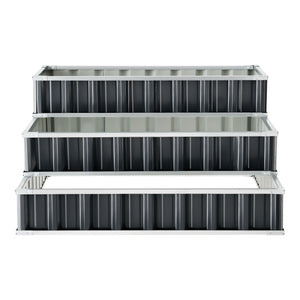 Plate-bande Renswoude 118x118x60cm 3 niveaux [en.casa]