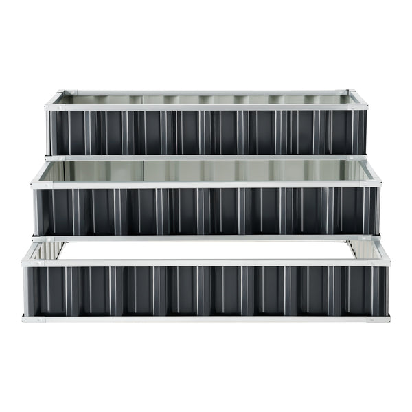 Plate-bande Renswoude 118x118x60cm 3 niveaux [en.casa]