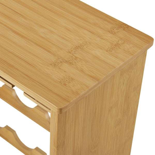 Casier à bouteilles Fetlar pour 16 bouteilles avec porte-verres 85 x 50 x 24 cm [en.casa]