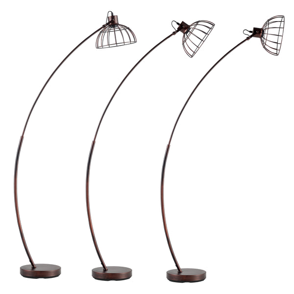 Lampadaire Portsmouth brun rouille [lux.pro]