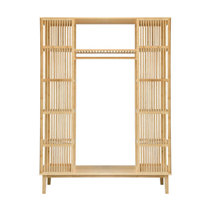 Porte-vêtements en bambou Hudiksvall 185x140x45cm [en.casa]