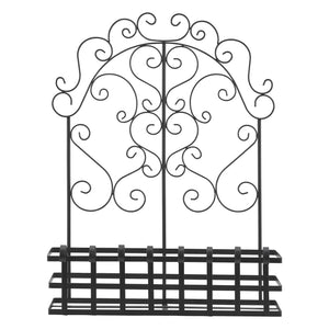 Support mural de pot de fleur Bjerkreim pour l'extérieur 65 x 50 x 18 cm [casa.pro]