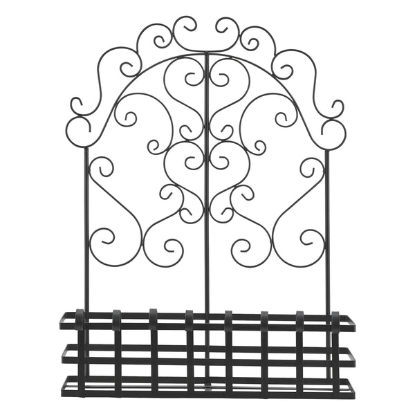 Support mural de pot de fleur Bjerkreim pour l'extérieur 65 x 50 x 18 cm [casa.pro]