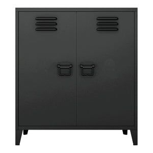 Armoire métallique Oripää - 90x80x33cm - Noir