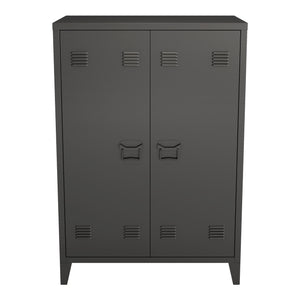 Armoire métallique Oripää - 110x75x33cm - Noir