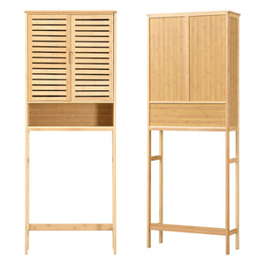 Meuble de rangement Geta pour WC à 2 portes 170 x 66 x 23 cm [en.casa]