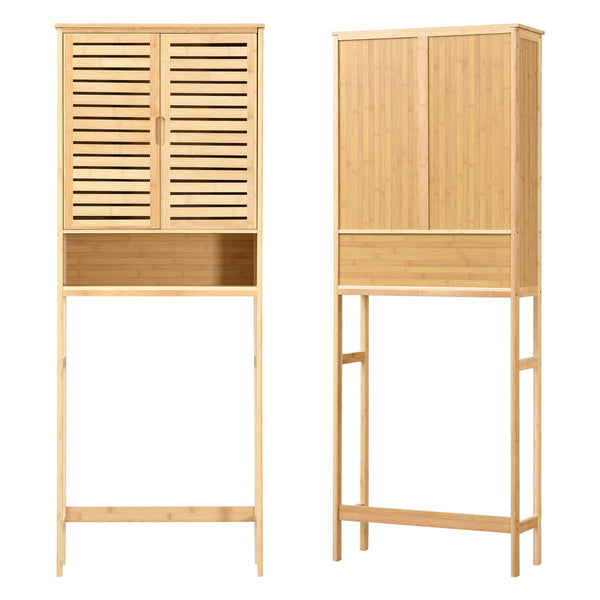 Meuble de rangement Geta pour WC à 2 portes 170 x 66 x 23 cm [en.casa]
