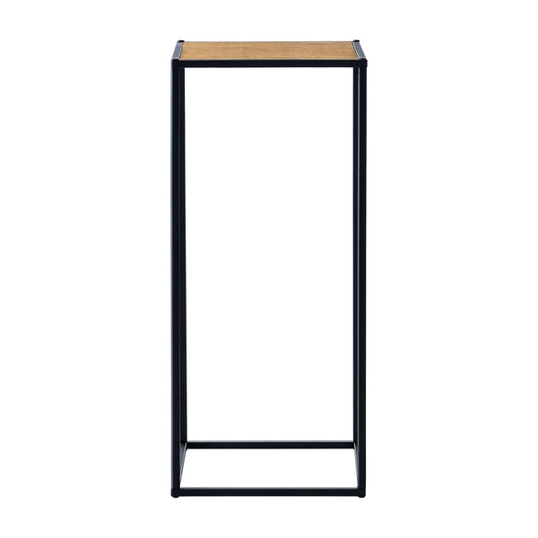 Set de 2 tables d'appoint Gamleby gigognes carrées noir effet bois [en.casa]