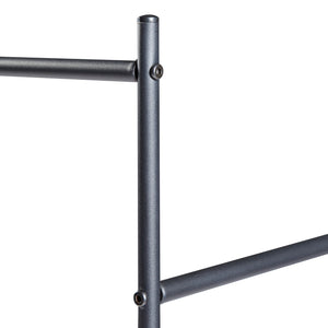 Porte-manteaux Bramming avec deux tringles à vêtements 147 x 116 x 54 cm Noir [en.casa]