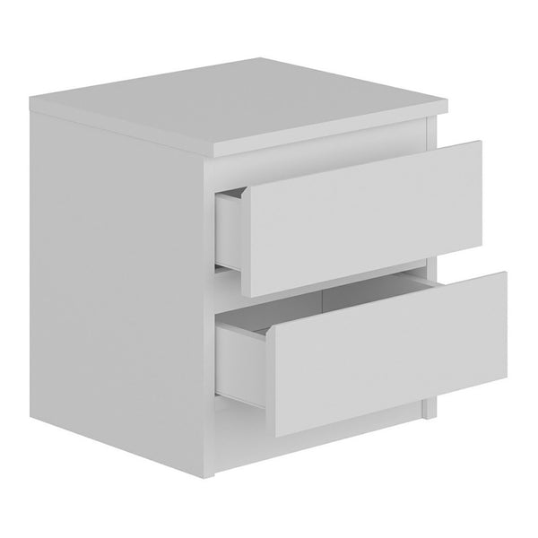 Table de chevet Fuglebjerg 42x40x37 cm Blanc [en.casa]