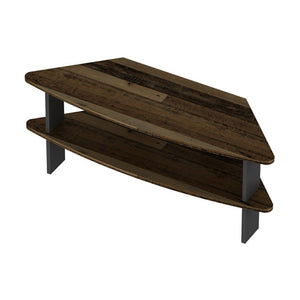 Table TV Fredensborg 45x116x40 cm aspect bois ancien / anthracite [en.casa]