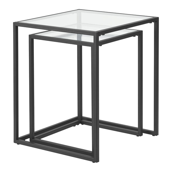 Table de salle à manger Holstebro Noir/Transparent [en.casa]