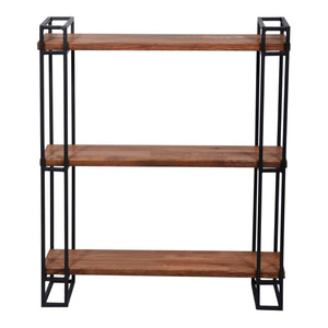 Étagère murale Falster à 3 niveaux 77 x 60 x 20 cm pin lasuré [en.casa]