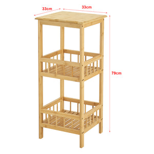 Étagère de rangement Pyhäjärvi à 3 niveaux 79 x 33 x 33 cm [en.casa]