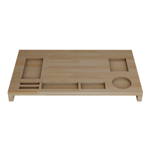 Réhausseur d'écran Ringsted 5 x 54 x 30 cm bois de hêtre [en.casa]